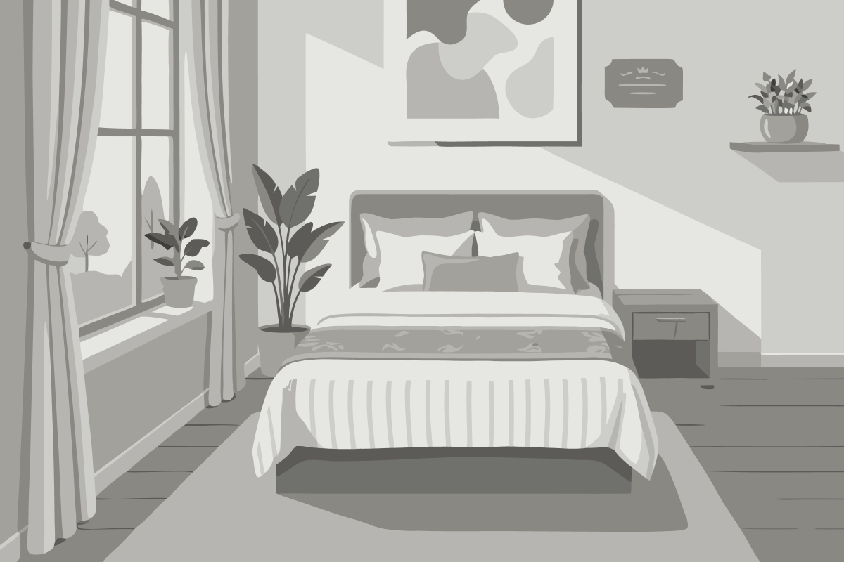 High Floor One-Bedroom King Suite with Partial Lake View and Sofa Bed